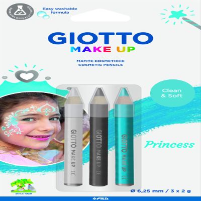 GIOTTO MAKE UP Kinderschminkstift, Blister mit 3 Stk., "Prinzessin"