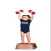 WOD Toys Baby Dumbbell Plush Dumbell with Rattle & Sensory Sounds  Safe, Durable Fitness Toy for Newborns, Infants and Babies (2) view 4