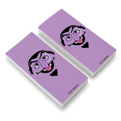 Sesame Street Count Face Eraser Set of 2