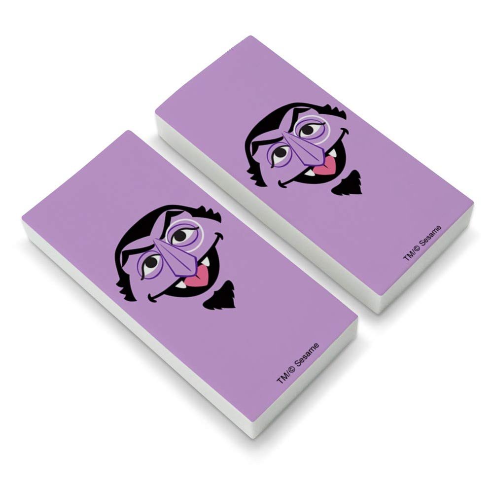 Sesame Street Count Face Eraser Set of 2