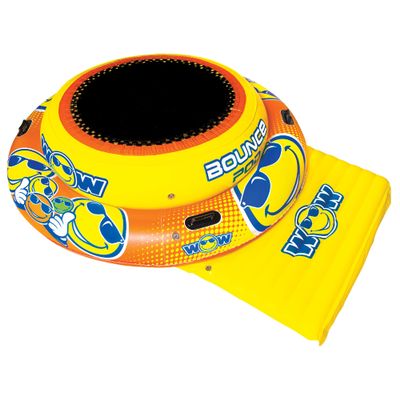 WOW Sports World of Watersports Inflatable Bounce Pad, 4Ft Bouncing Area, Yellow, 20-2030