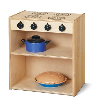 Jonti-Craft Young Time 7083YT Play Kitchen Stove - Kids Wooden Toy Stove
