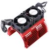Power Hobbies Aluminum Heat Sink with Twin Turbo High Speed Fans for 1/8 Motors, 40.8mm Diameter, RC Vehicles view 1