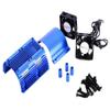 Powerhobby Aluminum Heat Sink with Twin Turbo High Speed Fans Sets for 1:8 Motors with Around 40.8mm Diameter (Blue) view 2