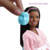 Barbie Face Mask Spa Day Playset with Brunette Doll, Puppy, Toy Spa Station with 4 Molds, 3 Tubs of Barbie Dough & 10+ Accessories to Create & Remove Face Blemishes on Doll & Puppy, for Kids view 3