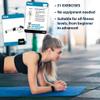 Bodyweight Exercise Cards - Fitness Playing Cards with Over 50 Body Weight Workouts - 2.5" x 3.5" (Standard Playing Card Size) view 4