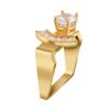 SXFSE Rings for Women, Metal Geometric Square Zircon Female Ring Jewelry Gift view 1