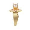 SXFSE Rings for Women, Metal Geometric Square Zircon Female Ring Jewelry Gift view 3