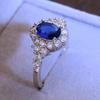SXFSE Rings for Women, Personalized Metal Full Diamond Microinlaid Zircon Female Ring Jewelry Gift view 3