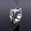 SXFSE Rings for Women, Metal Geometric Square Zircon Female Ring Jewelry Gift view 2