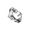 SXFSE Rings for Women, Metal Geometric Square Zircon Female Ring Jewelry Gift view 3