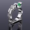 SXFSE Rings for Women, Unique Design Metal Geometric Square Zircon Female Ring Jewelry Gift view 2