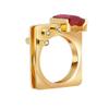 SXFSE Rings for Women, Unique Design Metal Geometric Square Zircon Female Ring Jewelry Gift view 1