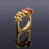 SXFSE Rings for Women, Unique Design Metal Geometric Square Zircon Female Ring Jewelry Gift view 2