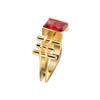 SXFSE Rings for Women, Unique Design Metal Geometric Square Zircon Female Ring Jewelry Gift view 4