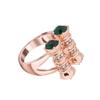 SXFSE Rings for Women, Unique Design Metal Geometric Square Zircon Female Ring Jewelry Gift view 1