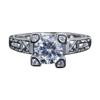 SXFSE Rings for Women, Personality Metal Drill Microinlaid Zircon Floor Lady Ring Jewelry Gift view 1