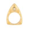 SXFSE Rings for Women, Metal Geometric Square Zircon Female Ring Jewelry Gift view 1