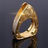 SXFSE Rings for Women, Metal Geometric Square Zircon Female Ring Jewelry Gift view 2