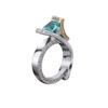 SXFSE Rings for Women, Unique Design Metal Geometric Square Zircon Female Ring Jewelry Gift view 1