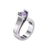 SXFSE Rings for Women, Unique Design Metal Geometric Square Zircon Female Ring Jewelry Gift view 1