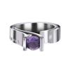 SXFSE Rings for Women, Unique Design Metal Geometric Square Zircon Female Ring Jewelry Gift view 4