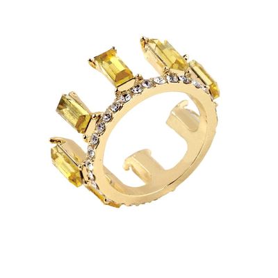 SXFSE Rings for Women, Retro Simple Metal Irregular Vertical Bar Zircon Couple Ring Jewelry Gift