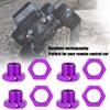 4Pcs RC Hex Coupler Kit, 17MM Wheel Hex Coupler Aluminum Alloy Toy Car Hex Driver for 1/8 RC Vehicle() Wheel Hex view 4