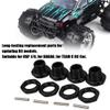 4Pcs RC Hex Coupler Kit, 17MM Wheel Hex Coupler Aluminum Alloy Toy Car Hex Driver for 1/8 RC Vehicle(Black) view 3