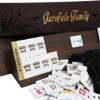 Antochia Crafts Personalized Wooden Rummy Game Set - Oval Shape Custom Racks and Tiles with Case view 3