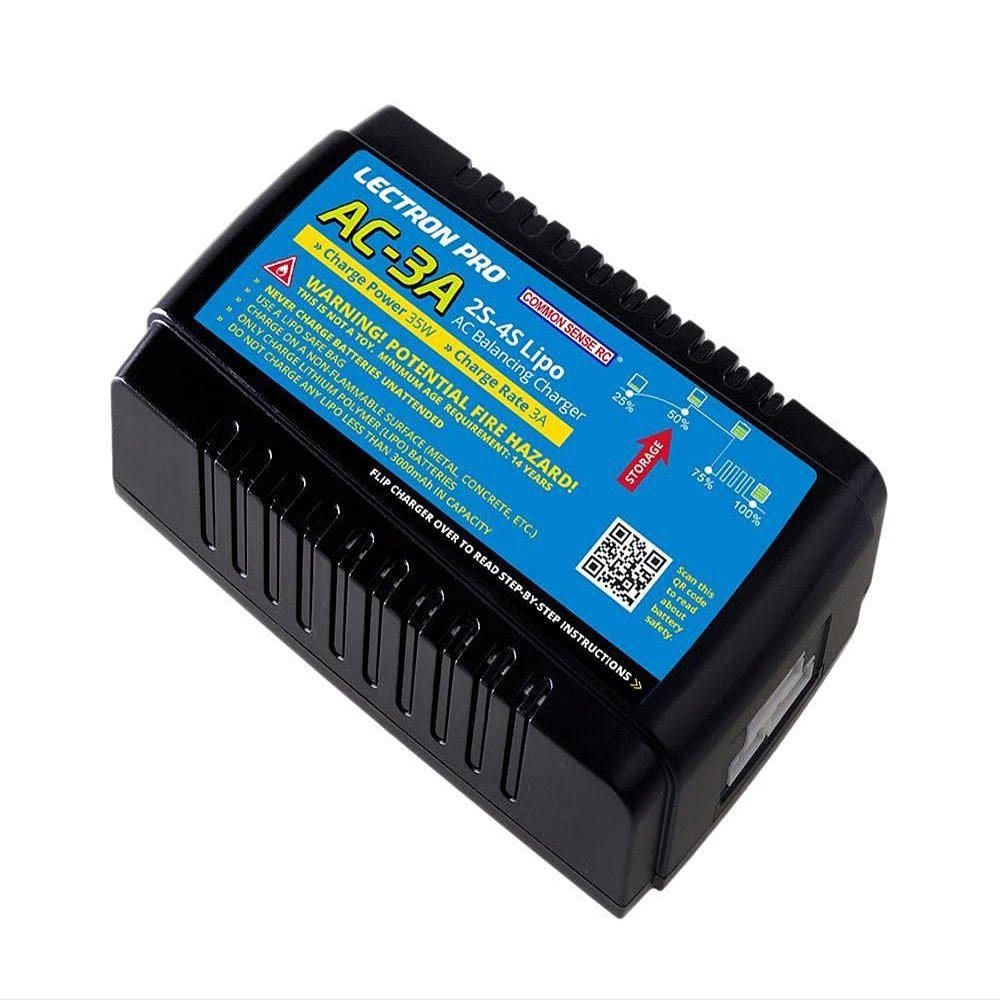 Common Sense AC-3A AC-3A Lipo Balancing Charger - 2S-4S 35W 3A
