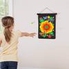 HearthSong Double-Sided Magnetic Canvas Kids' Target Game for Portable Play, Includes Six Magnetic Darts (Sealife) view 4