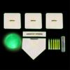 Rukket Kickball Set with Bases | Glow in The Dark Rubber Throw Down Plates and Kick Ball | Perfect for Kids and Adults | Playground and Backyard Game | Includes Air Pump and Foul Line Cones view 1