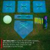 Rukket Kickball Set with Bases | Glow in The Dark Rubber Throw Down Plates and Kick Ball | Perfect for Kids and Adults | Playground and Backyard Game | Includes Air Pump and Foul Line Cones view 2