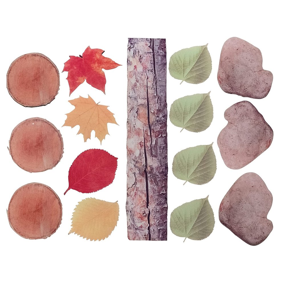THE FRECKLED FROG - FF825 Nature's Footsteps - Set of 15 Nature-Inspired Rubber Mats - Ages 3+ - Forest-Themed Obstacle Course Mats for Games, Role Play and Physical Activity