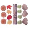 THE FRECKLED FROG - FF825 Nature's Footsteps - Set of 15 Nature-Inspired Rubber Mats - Ages 3+ - Forest-Themed Obstacle Course Mats for Games, Role Play and Physical Activity view 1
