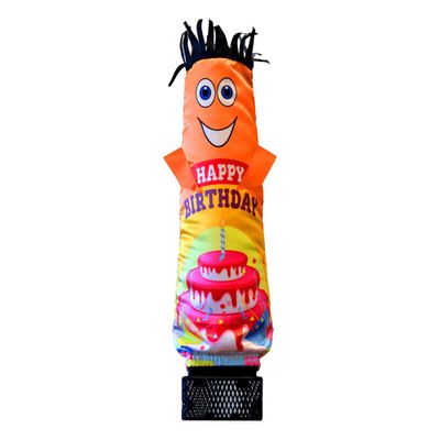 LookOurWay Air Dancers Mini Inflatable Tube Man Set - 29" Wacky Waving Inflatable Tube Guy with Blower for Desktop Advertising - Happy Birthday