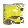 Smoby- Set of 6 Playhouse, Floor Tiles, Brown, Indoor or Outdoor Use, Plastic, Convenient for Use with Most Playhouses, for Ages 2 and up view 3