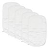 HonestBaby Baby Organic Cotton Multi-layer Burp Cloths Multipack, Bright White, One Size view 1