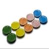 10 Mix Colorful Scalloped Plates Dollhouse Miniatures Ceramic Supply Food view 2