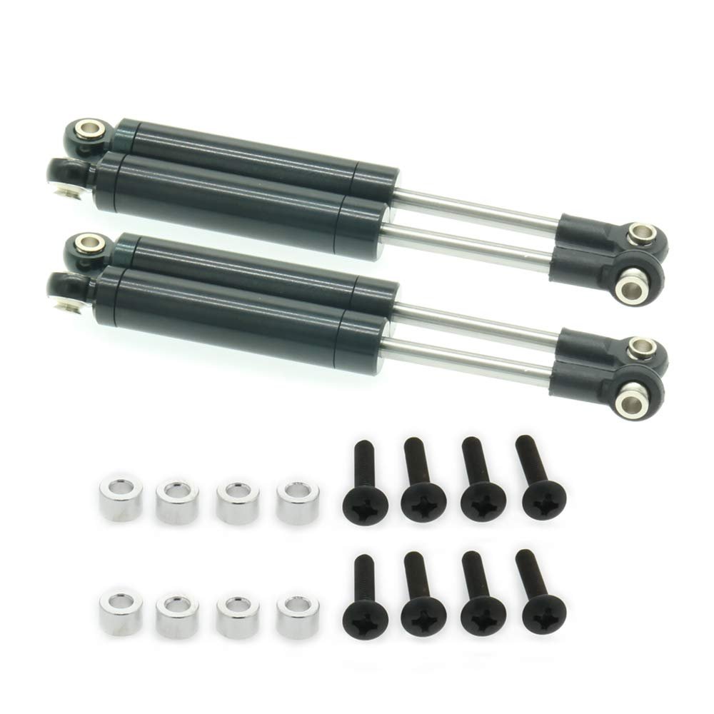 4-Pack Shock Absorber Damper Internal Spring 102mm for 1/10 Crawler Truck HSP HPI AXIAL Tamiya LOSI RC Car Metal Upgraded Parts(Black)
