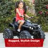 Best Choice Products 12V Kids Ride-On Electric ATV, 4-Wheeler Quad Car Toy w/Bluetooth Audio, 3.7mph Max Speed, Treaded Tires, LED Headlights, Radio - Black view 2