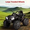 Best Choice Products 12V Kids Ride-On Electric ATV, 4-Wheeler Quad Car Toy w/Bluetooth Audio, 3.7mph Max Speed, Treaded Tires, LED Headlights, Radio - Black view 3