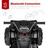 Best Choice Products 12V Kids Ride-On Electric ATV, 4-Wheeler Quad Car Toy w/Bluetooth Audio, 3.7mph Max Speed, Treaded Tires, LED Headlights, Radio - Black view 4