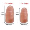 ANCIRS 20 Pcs Finger Magic Trick, 2 Sizes Fake Soft Thumb Cover, Prank Toy Tool for Making Objects Appear/Disappear - Plastic view 2