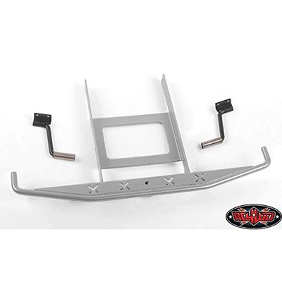 RC 4WD VVV-C0649 Rough Stuff Metal Rear Bumper w/Exhaust Tips for Axial SCX10 II