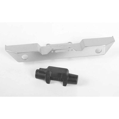 RC4WD Eon Metal Front Bumper Winch, Silver: Gelande II Black Rock Body, RC4VVVC0588