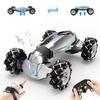 LOOZIX 1:10 Scale Gesture Sensing Rc Stunt Car, 4WD Remote Control Hand Controlled Transform , Double Sided Vehicle 360 Spins with Lights Music, All Terrains Monster Truck for Boys Kids view 1
