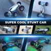 LOOZIX 1:10 Scale Gesture Sensing Rc Stunt Car, 4WD Remote Control Hand Controlled Transform , Double Sided Vehicle 360 Spins with Lights Music, All Terrains Monster Truck for Boys Kids view 3
