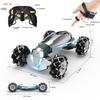 LOOZIX 1:10 Scale Gesture Sensing Rc Stunt Car, 4WD Remote Control Hand Controlled Transform , Double Sided Vehicle 360 Spins with Lights Music, All Terrains Monster Truck for Boys Kids view 4